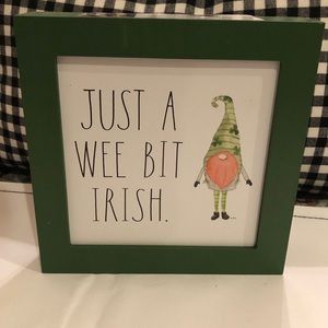 Rae Dunn Just a Wee Bit Irish Sign